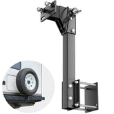 RV Trailer Spare Tire Mount Aluminum RV Spare Tire Carrier for 4" Bumpers