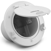 Safoner Aluminum RV Power Cord Hatch Cover 30A 50A - Large Interior Space for Plug