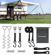 Heavy Duty RV Awning Tie Down Kit Anchors