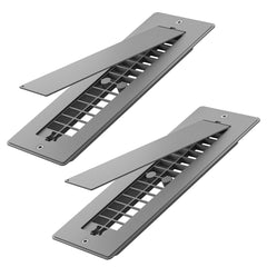 Safoner Aluminum RV Floor Register with Cover, 2x10 Inch Camper Vent Replacement