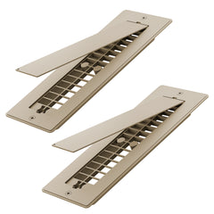 Safoner Aluminum RV Floor Register with Cover, 2x10 Inch Camper Vent Replacement