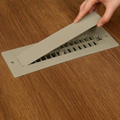 Safoner Aluminum RV Floor Register with Magnetic Cover, 2x10 Inch Camper Vent Replacement