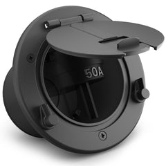 Safoner Aluminum RV Power Cord Hatch Cover 30A 50A - Large Interior Space for Plug