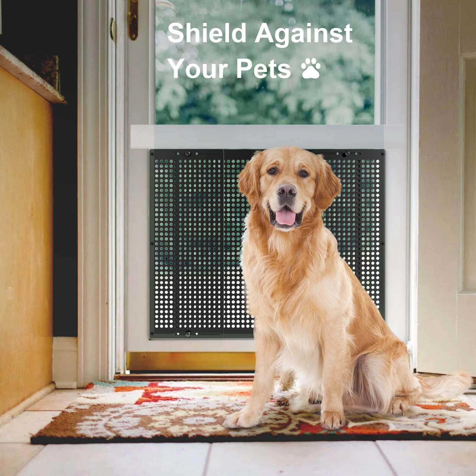 RV Screen Door Protector Aluminum Adjustable Grille Guard for Camper ...