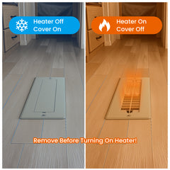 Safoner Aluminum RV Floor Register with Magnetic Cover, 2x10 Inch Camper Vent Replacement