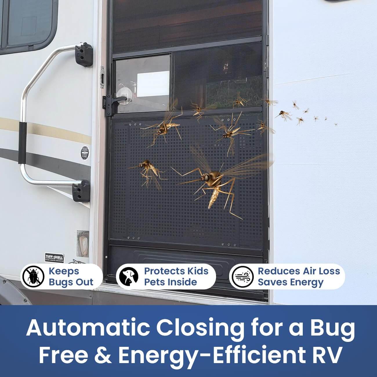 Aluminum RV Camper Screen Door Closer with Adjustable Tension – Safoner ...