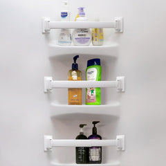RV Shower Caddy Corner Storage Rustproof Aluminum Bar