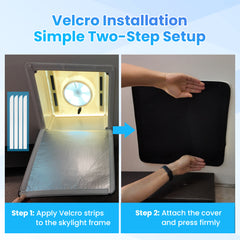 RV Vent Insulator 16x16 – Sun Blackout Cover Fits 14x14 Skylight