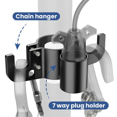 RV Towing Chain Organizer & 7-Way Plug Holder
