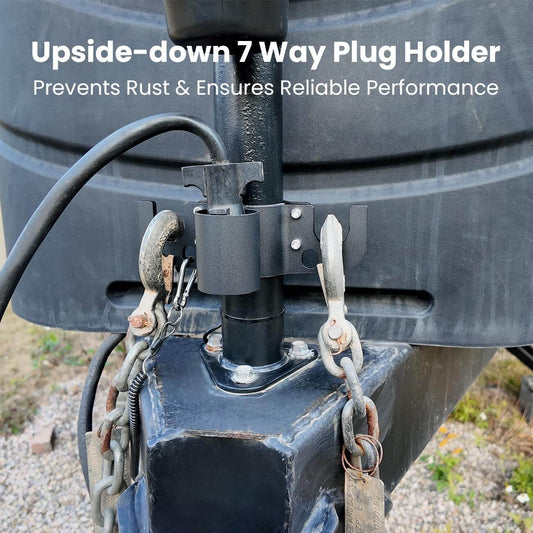 RV Towing Chain Organizer & 7-Way Plug Holder 1300