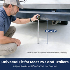 Safoner Aluminum Universal RV Stabilizer Heavy-Duty Adjustable Trailer Jack Support