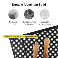 RV Screen Door Protector Aluminum Adjustable Grille Guard for Camper