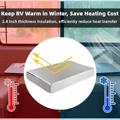 Waterproof Non-Slip RV Vent Insulator 14“x22” with Foam