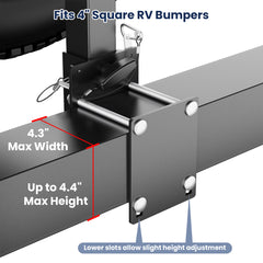 Safoner Tilt Forward RV Spare Tire Carrier Trailer Spare Tire Mount