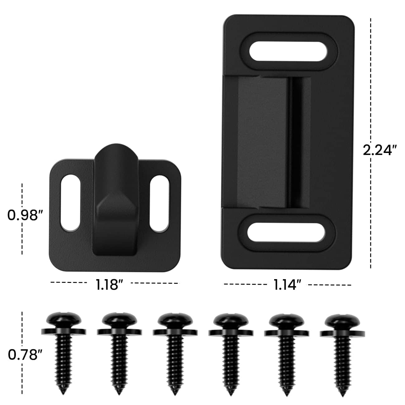 All Aluminum RV Camper Screen Door Latch Handle Kit Passenger Side ...