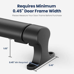 Preassembled All-Aluminum RV Screen Door Handle Cross Bar Adjustable