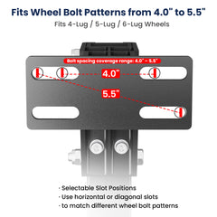 Safoner Tilt Forward RV Spare Tire Carrier Trailer Spare Tire Mount