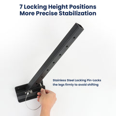 Safoner Heavy Duty Aluminum RV I-Beam Stabilizer Anti-Sway Camper Jack Adjustable Support