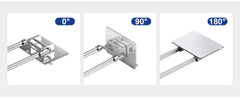 RV Shower Corner Storage Bar Stainless Steel
