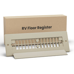 Safoner Aluminum RV Floor Register with Magnetic Cover, 2x10 Inch Camper Vent Replacement