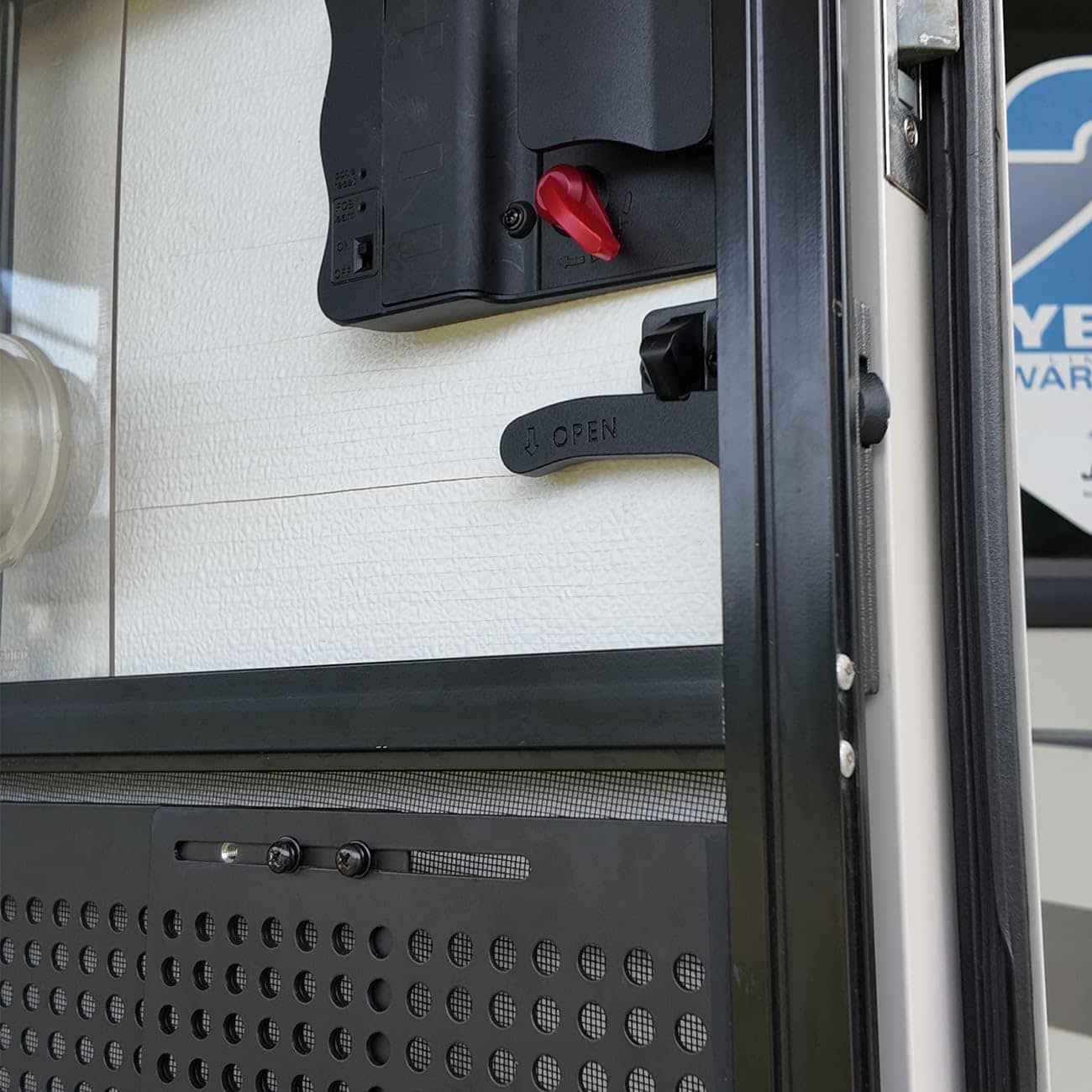 All Metal RV Camper Screen Door Latch Handle Kit Passenger Side ...