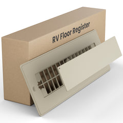 Safoner Aluminum RV Floor Register with Magnetic Cover, 2x10 Inch Camper Vent Replacement