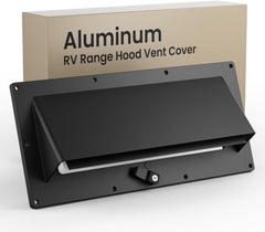 RV Aluminum Stove Vent Cover | Adjustable Range Hood Exhaust with Butyl Tape