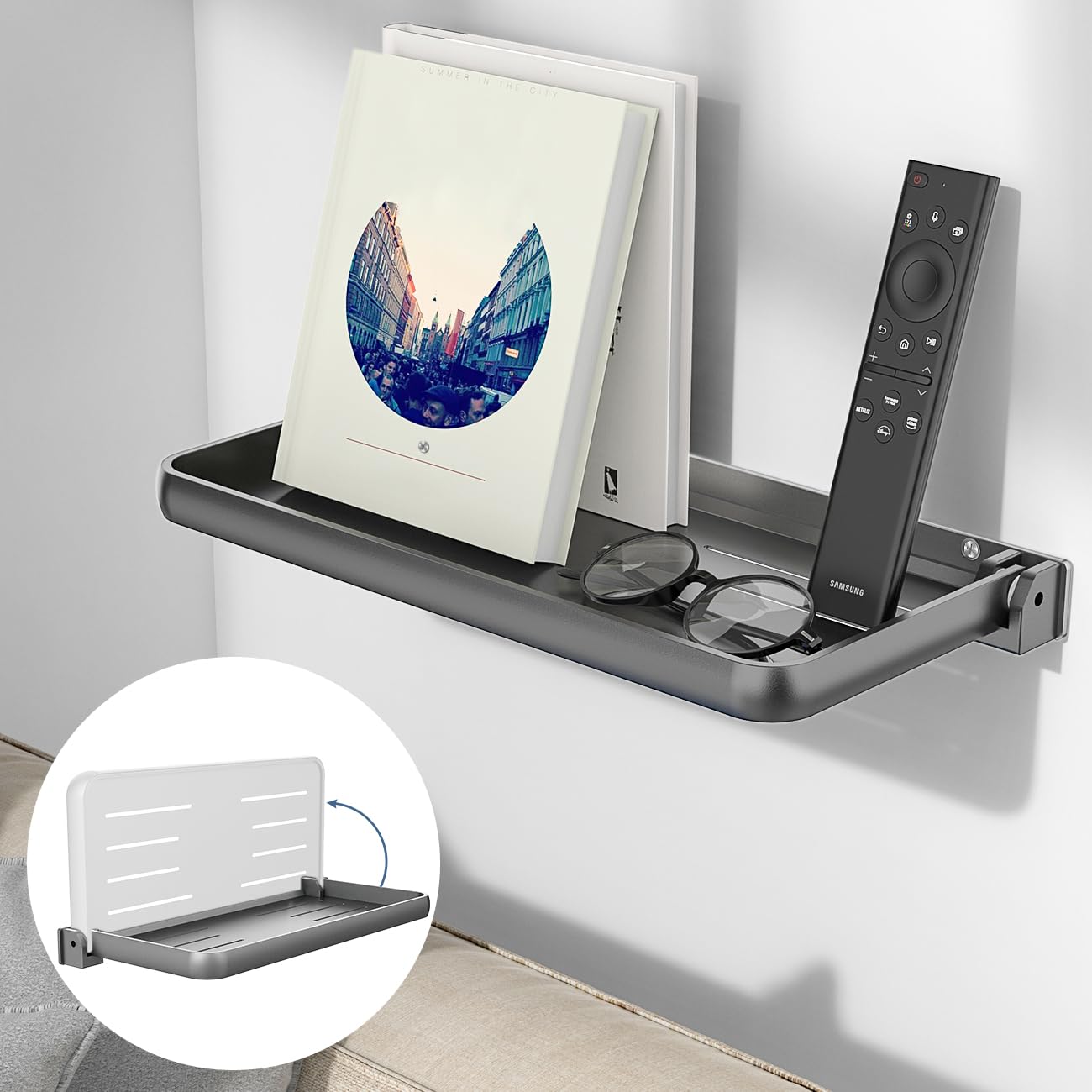 RV Folding Aluminum Wall Shelf Organization – Safoner RV Accessories