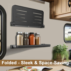 RV Folding Aluminum Wall Shelf Organization
