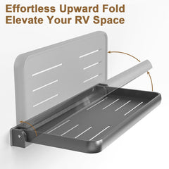 RV Folding Aluminum Wall Shelf Organization