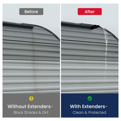 RV Rain Gutter Spout Extenders 4PCs Set