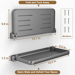 RV Folding Aluminum Wall Shelf Organization