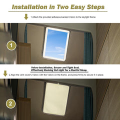 Waterproof RV Vent Camper Skylight Insulator 14"x22" 1-Pack