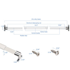 RV Screen Door Support Bar Adjustable Handle