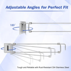 RV Refrigerator Bars Adjustable Tension Rods 12.5-22.3"- 2 Pack