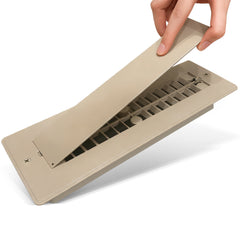 Safoner Aluminum RV Floor Register with Cover, 2x10 Inch Camper Vent Replacement