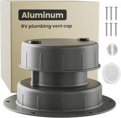 RV Plumbing Roof Vent Aluminum Cap Kit